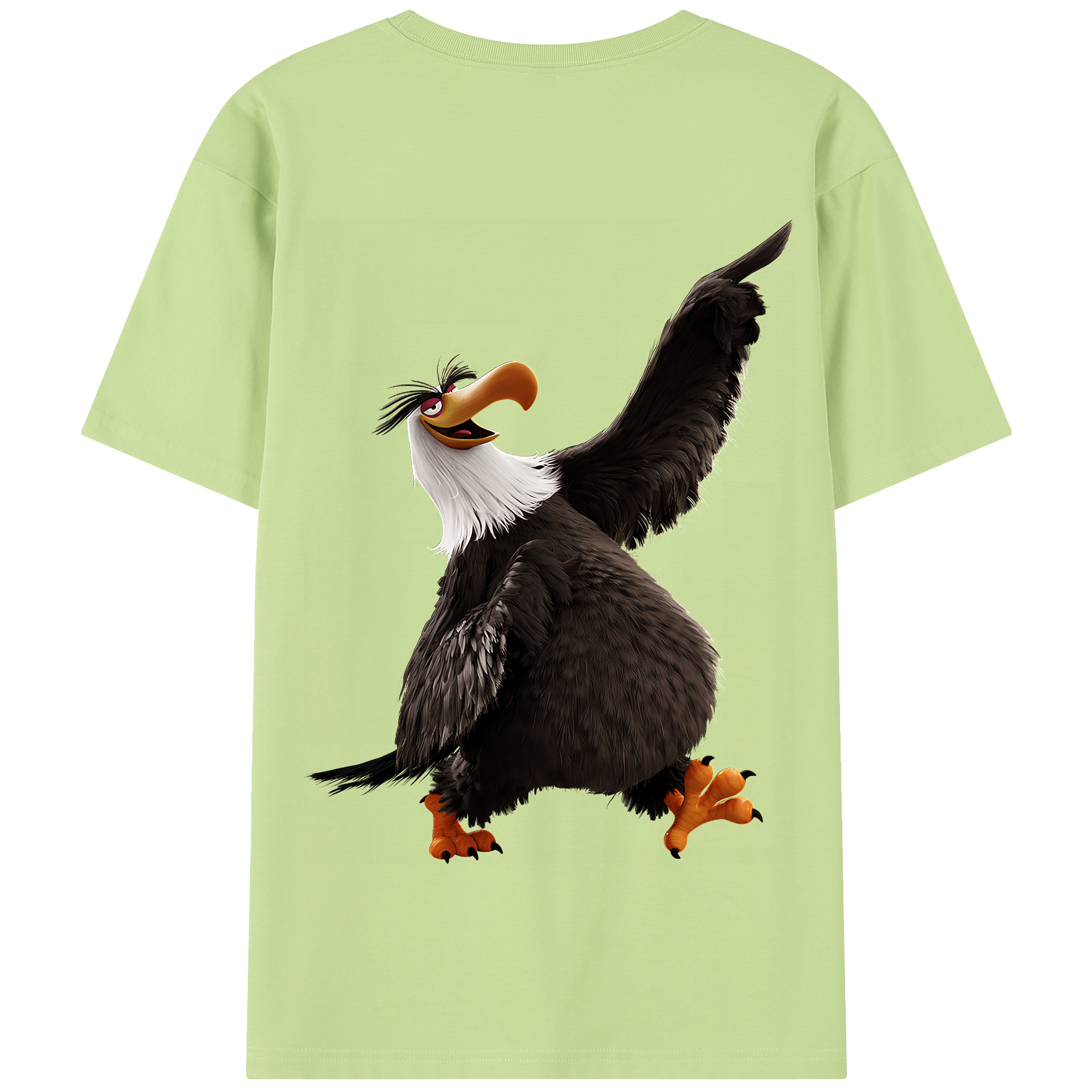 （画像用） Angry Birds アングリーバード 綿100％半袖Tシャツ（背面プリント）